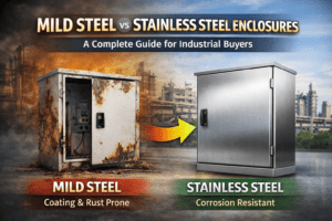 Mild Steel vs Stainless Steel Enclosures: A Complete Guide for Industrial Buyers